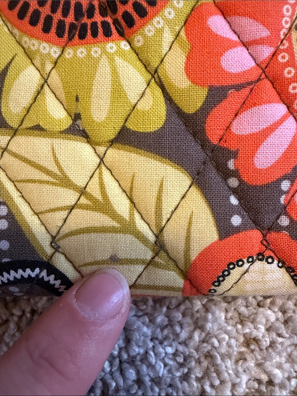 Vera Bradley Floral Quilted Wristlet Wallet - Picture 2 of 6